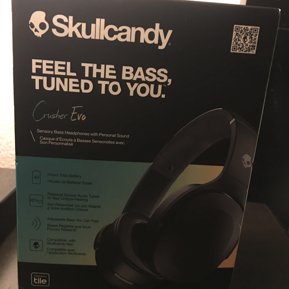 COPY - Skullcandy Crusher Evo Wireless Over-Ear Headphone - True Black 0236